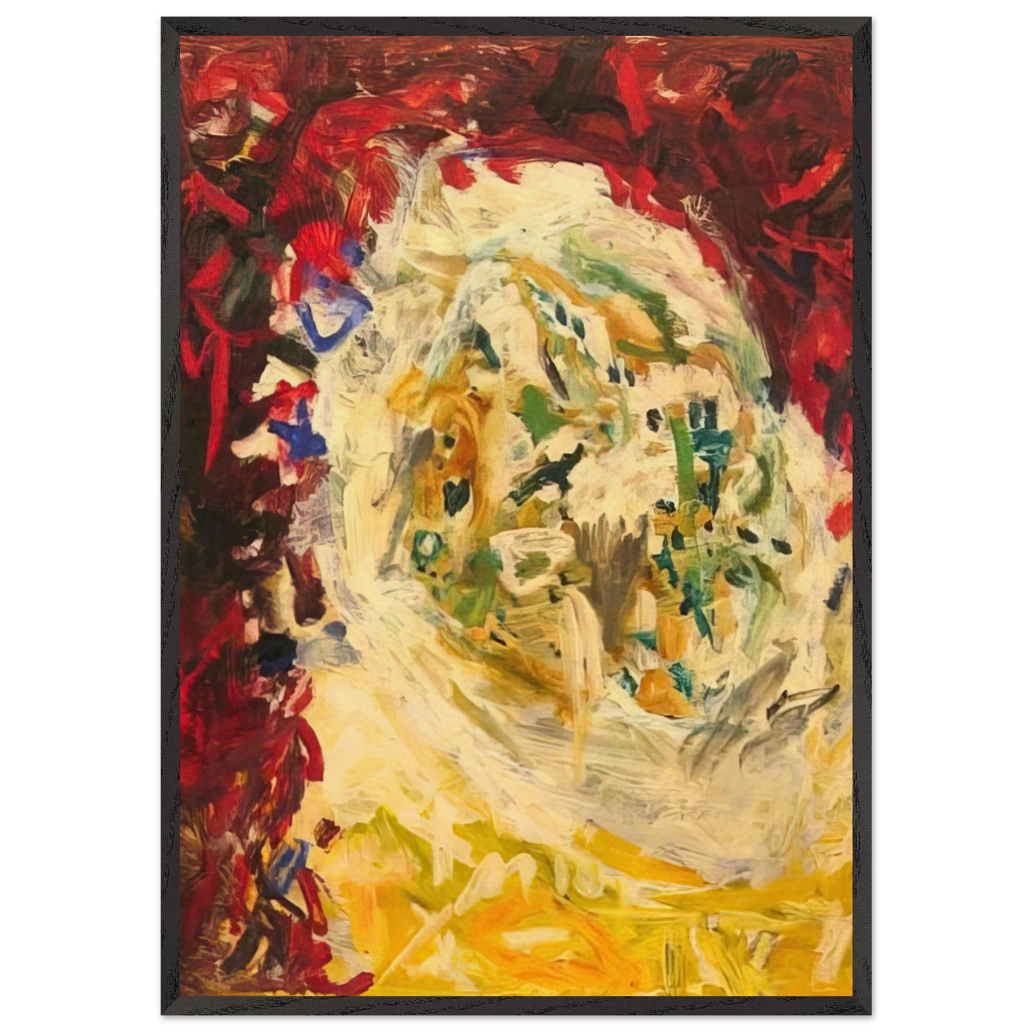 Christmas Tree - 1956 - Gene Davis Framed Art Print – Black Wooden Frame - Default Title - -Framed Art Print