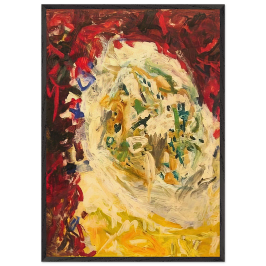 Christmas Tree - 1956 - Gene Davis Framed Art Print – Black Wooden Frame - Default Title - -Framed Art Print