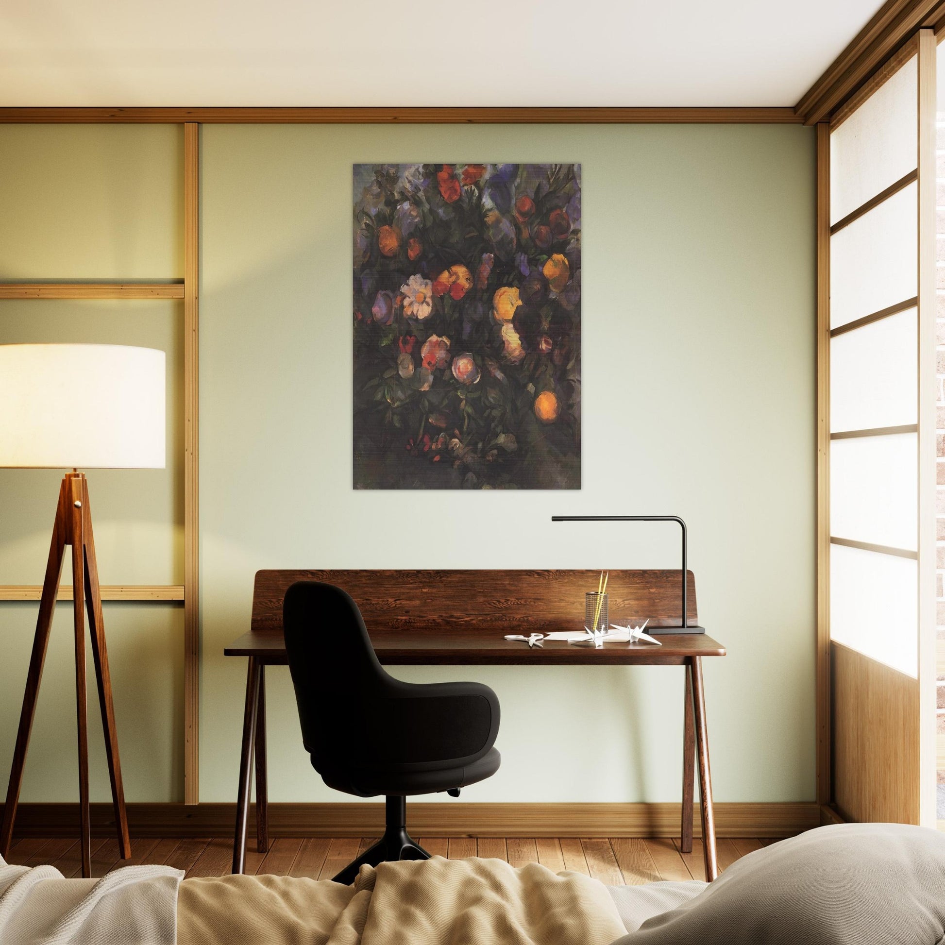 Vase of Flowers - Paul Cézanne Brushed Aluminum Print - 70x100 cm / 28x40 inches | Paul Cézanne Aluminum Print | Paul Cézanne Prints