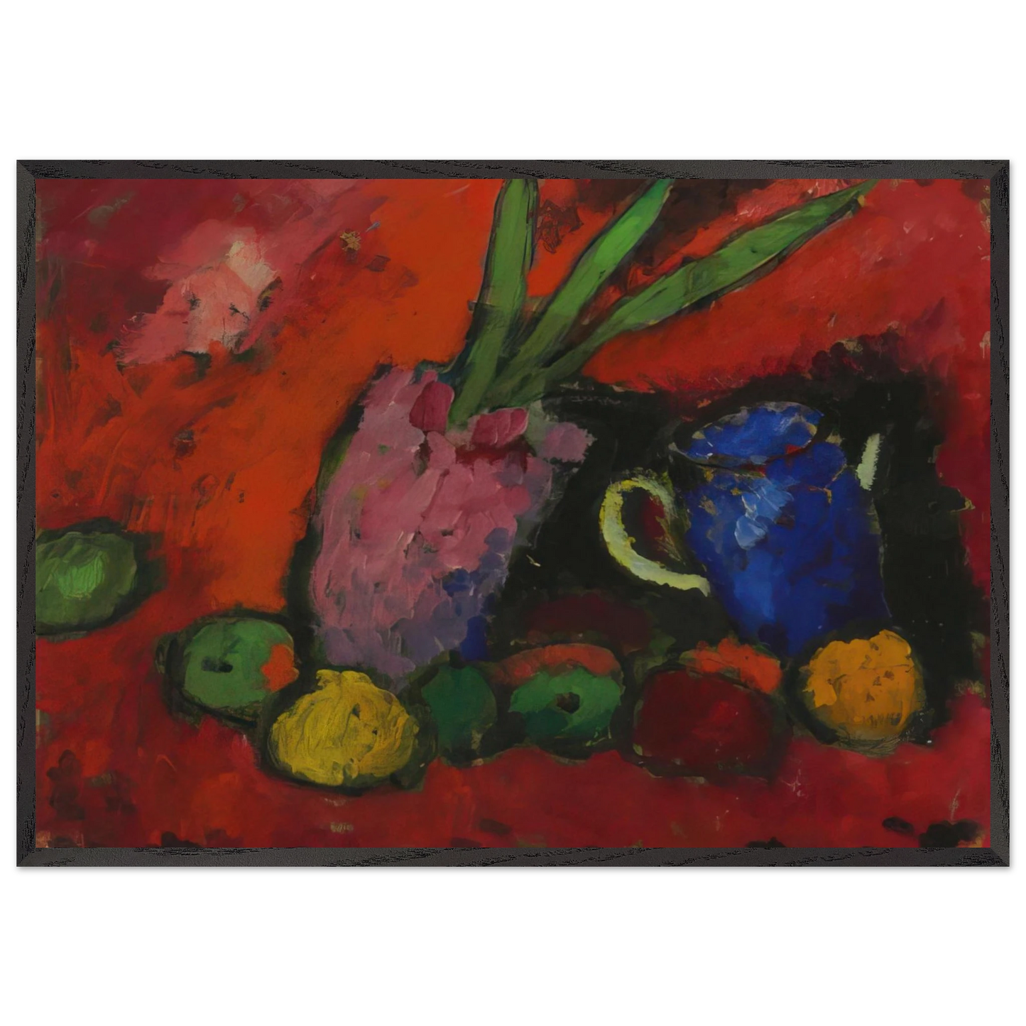STILL LIFE 1912 N2 - Alexej von Jawlensky Framed Art Print – Black Wooden Frame - Default Title - -Framed Art Print
