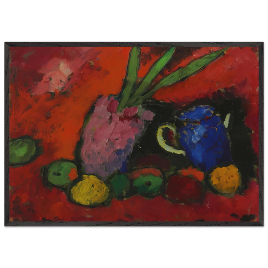 STILL LIFE 1912 N2 - Alexej von Jawlensky Framed Art Print – Black Wooden Frame - Default Title - -Framed Art Print