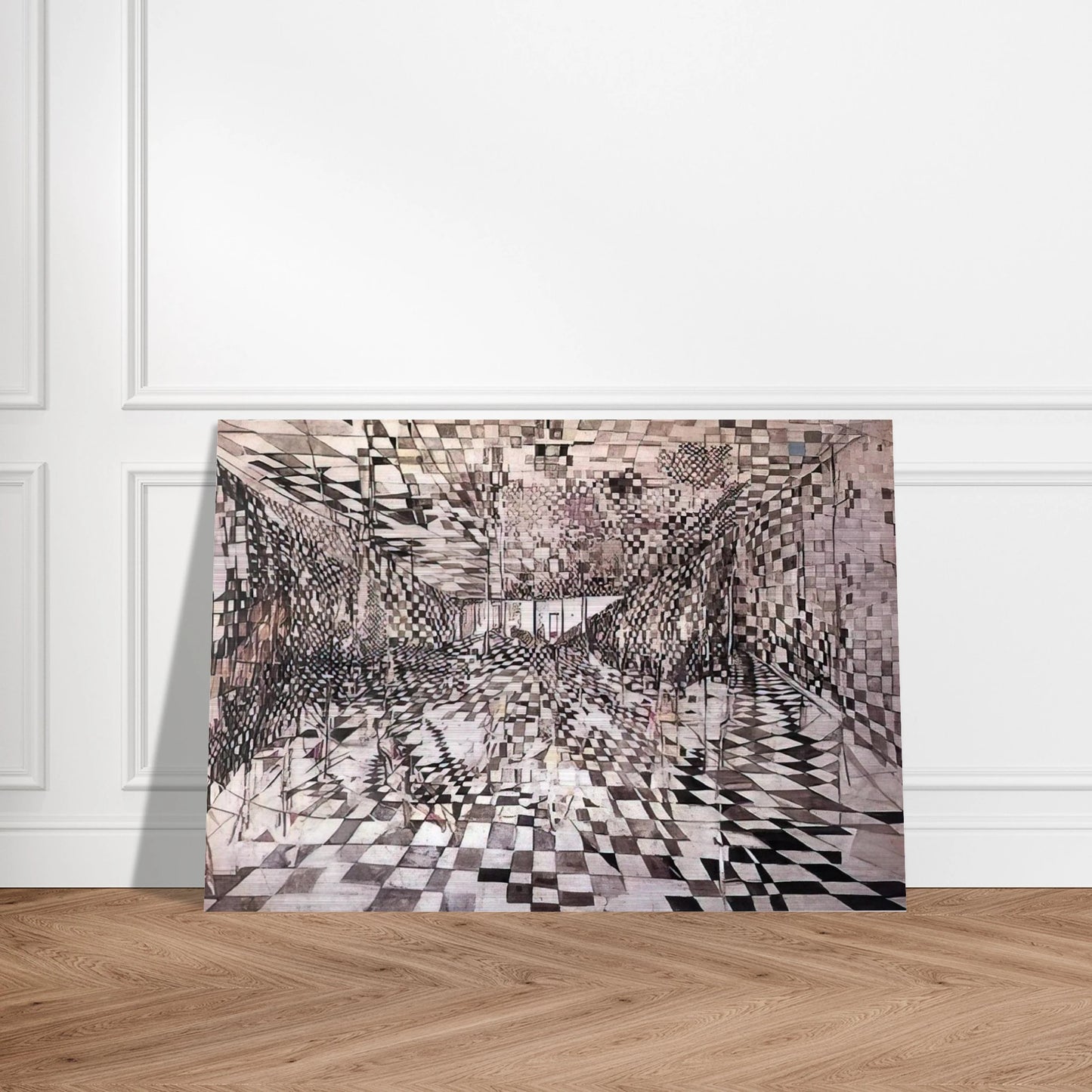 Enigma - 1947 - Maria Helena Vieira da Silva Brushed Aluminum Print - 70x100 cm / 28x40 inches | Maria Helena Vieira da Silva Aluminum Print | Maria Helena Vieira da Silva Prints