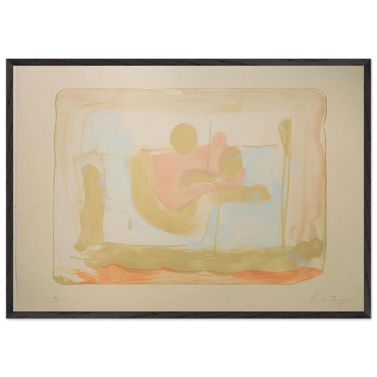 Reflections I - 1995 - Helen Frankenthaler Framed Art Print – Black Wooden Frame - Default Title - -Framed Art Print