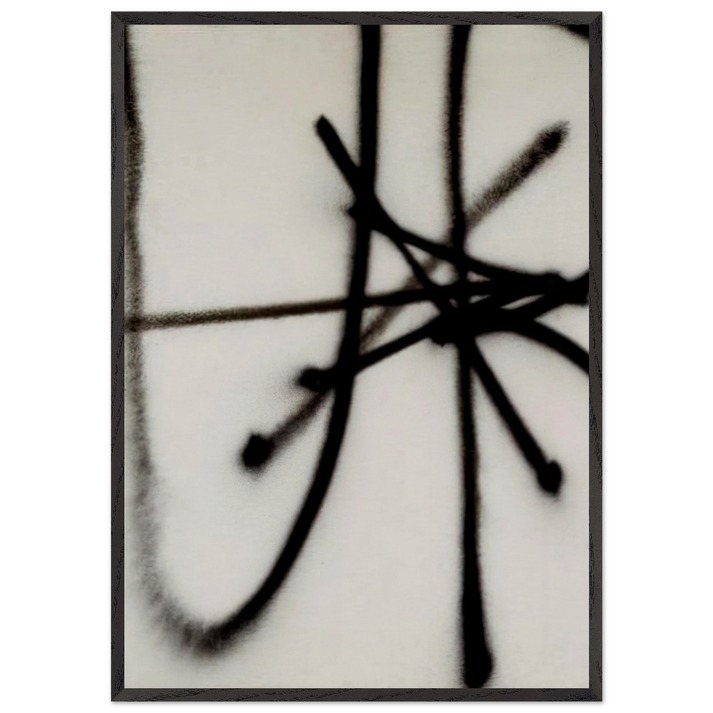 63-M-3 - 1963 - Martin Barre 70x100 cm / 28x40 inches Framed Art Print – Black Wooden Frame