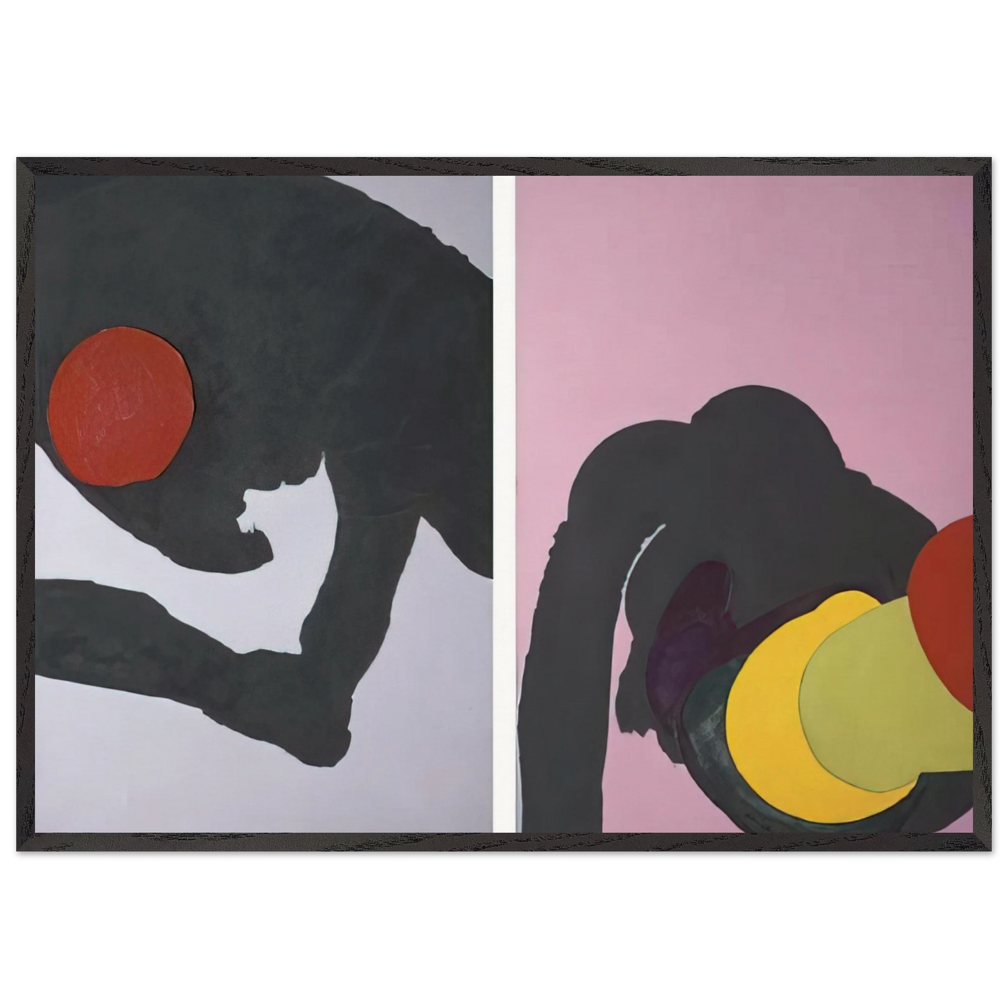 597 - Luis Feito Framed Art Print – Black Wooden Frame - Default Title - -Framed Art Print