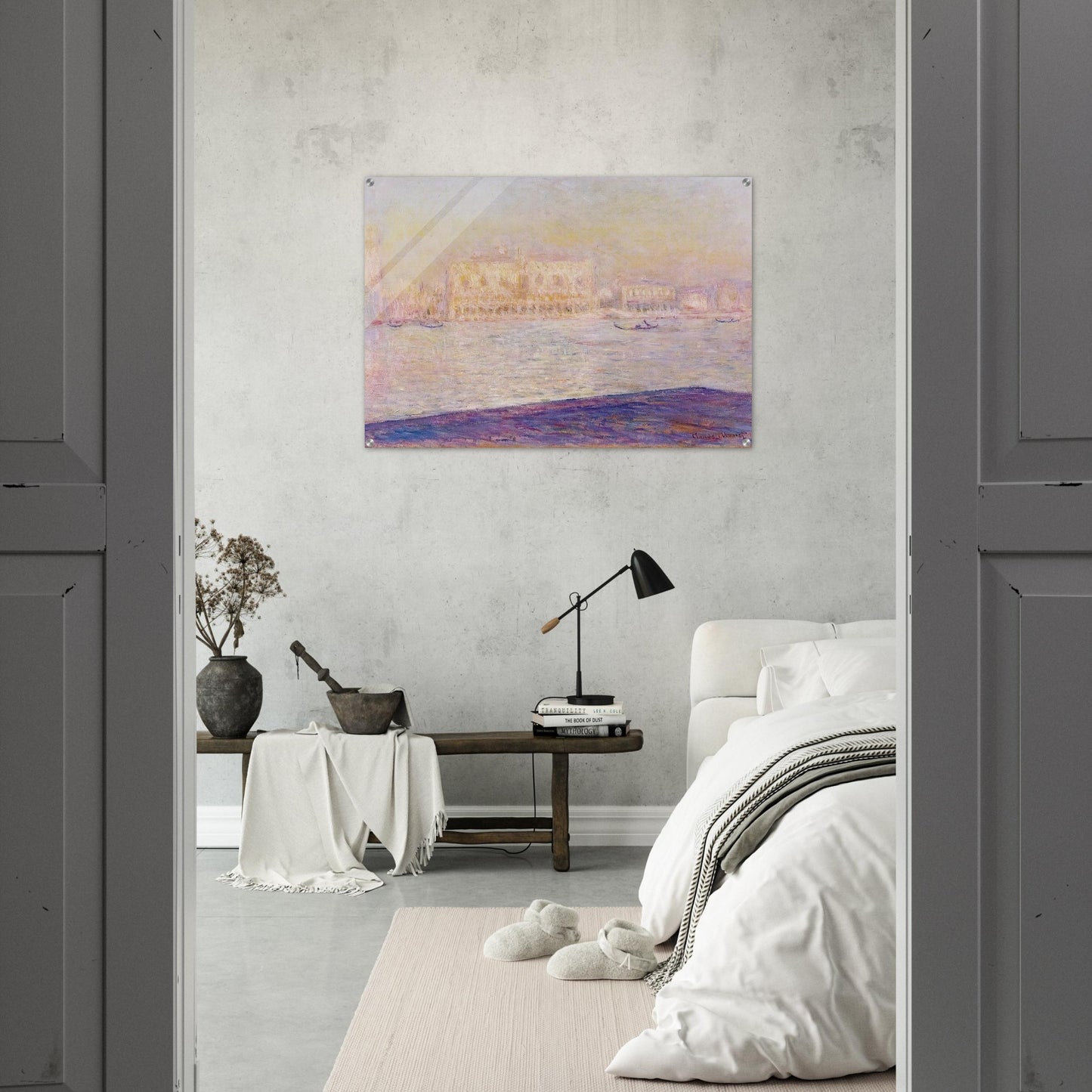 The Doges' Palace Seen from San Giorgio Maggiore 4 - claude monet Acrylic Print - 70x100 cm / 28x40″ inches