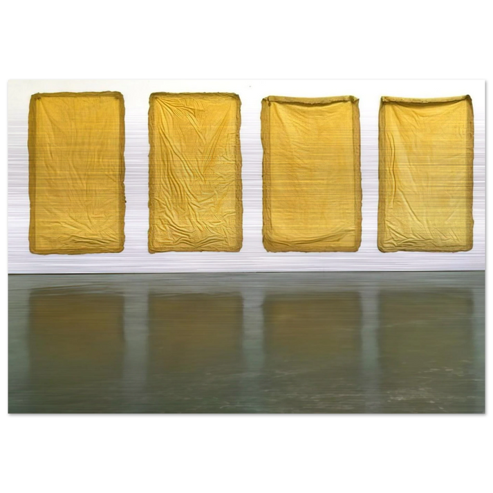 AUGHT 1968 - Eva Hesse Brushed Aluminum Print - 70x100 cm / 28x40 inches | Eva Hesse Aluminum Print | Eva Hesse Prints