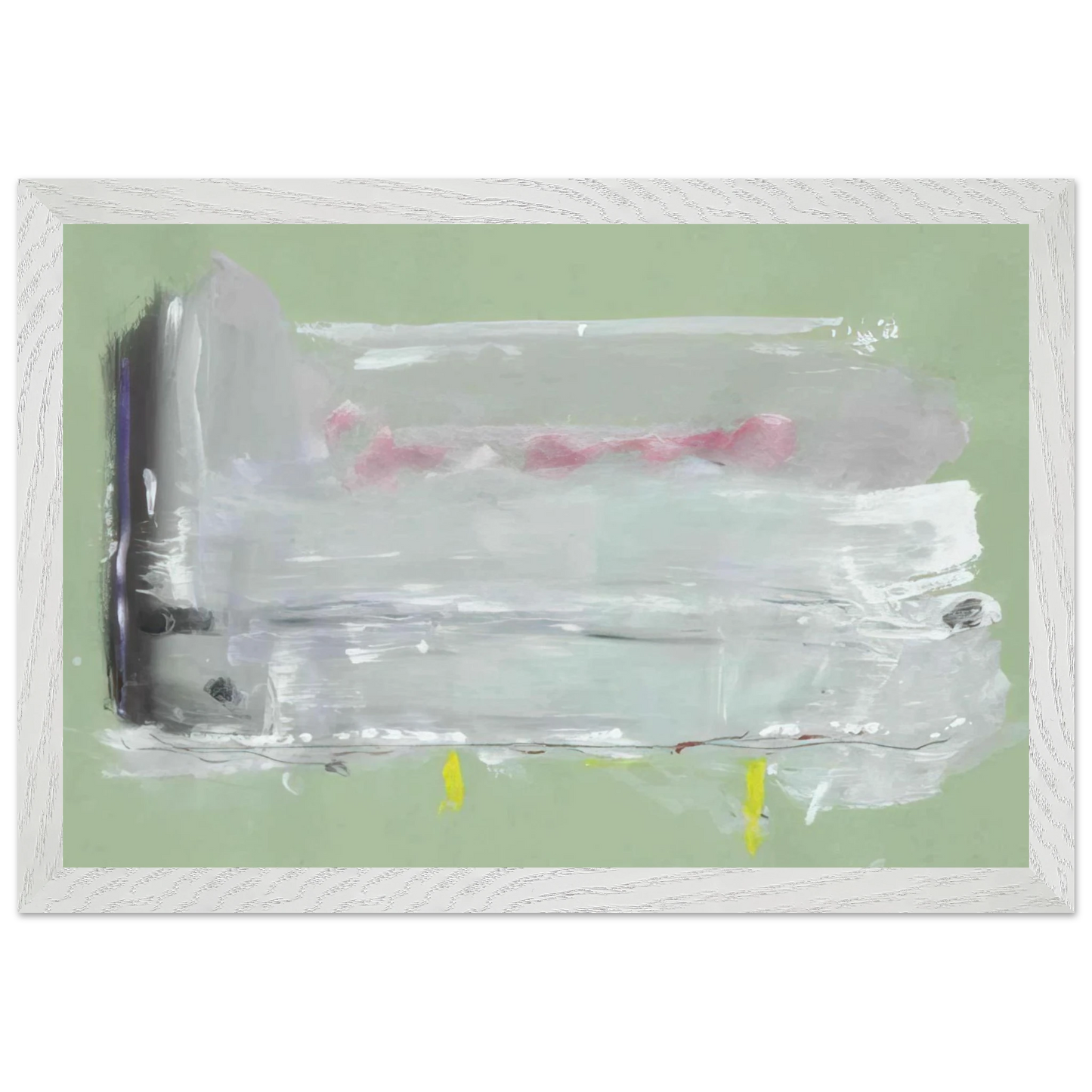 Helen Frankenthaler - Untitled - 1984 Wall art - 60x80 cm / 24x32 inches - Premium Wooden Framed Poster With Fine Art Paper - Wood frame