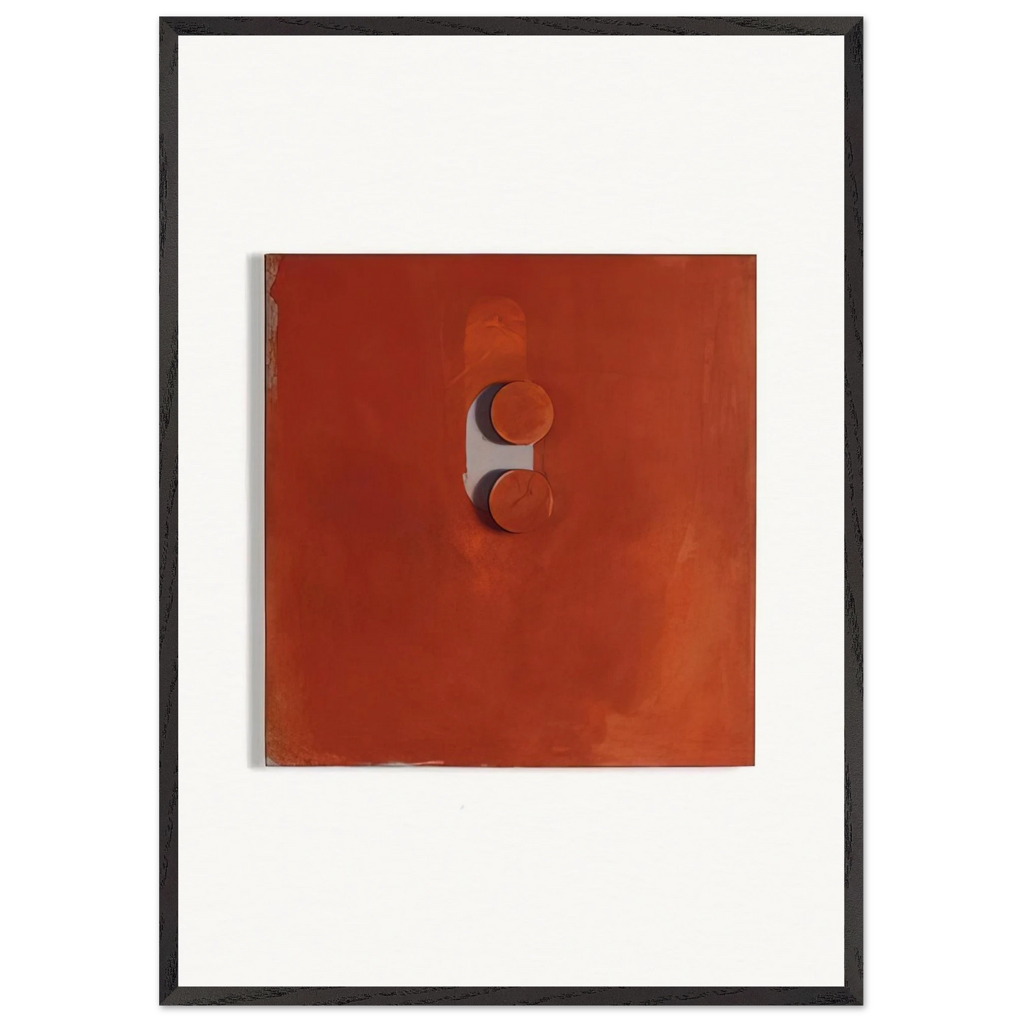 Tablettenbild - 1966 - Blinky Palermo Framed Art Print – Black Wooden Frame - Default Title - -Framed Art Print