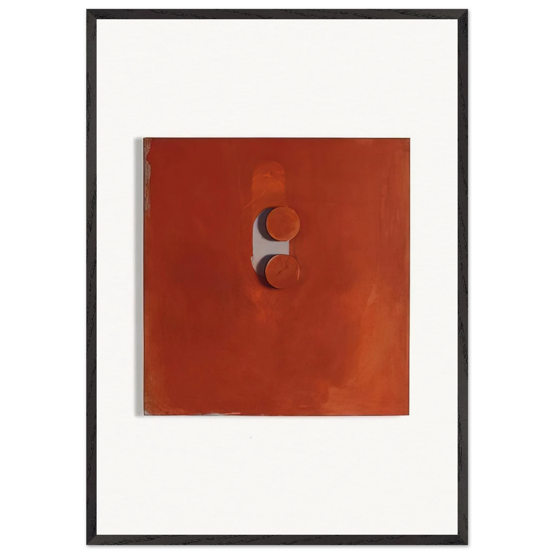 Tablettenbild - 1966 - Blinky Palermo Framed Art Print – Black Wooden Frame - Default Title - -Framed Art Print