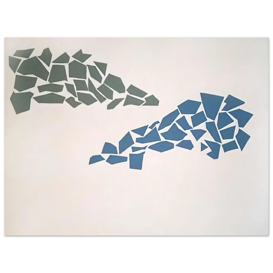 Robert Goodnough - Blue and Green - 1968 Fine Art Poster - Default Title
