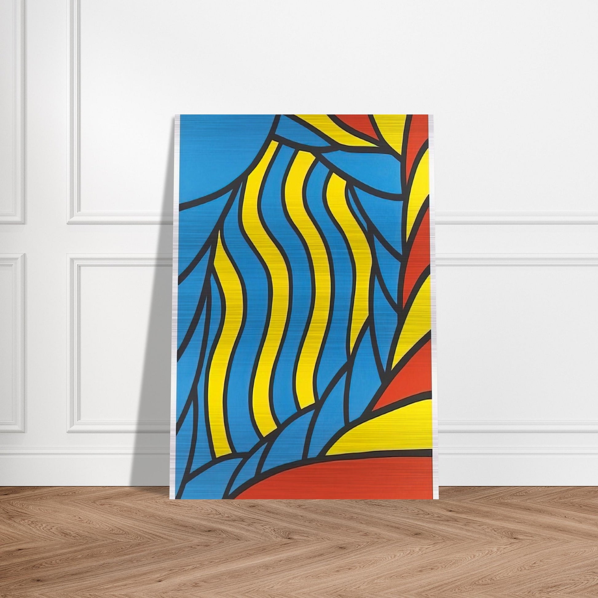 Flying Circus - 1965 - Nicholas Krushenick Brushed Aluminum Print - 70x100 cm / 28x40 inches | Nicholas Krushenick Aluminum Print | Nicholas Krushenick Prints