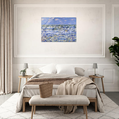 Waves Breaking - claude monet Acrylic Print - 70x100 cm / 28x40″ inches | claude monet Wall Art | claude monet Prints