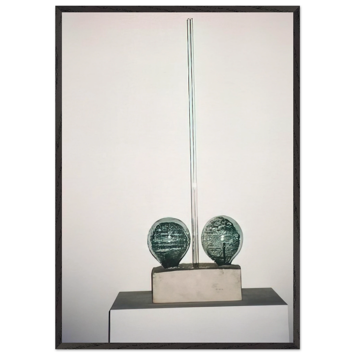 THE MAN WITH TWO SOULS 1950 - Robert Rauschenberg Framed Art Print – Black Wooden Frame - Default Title - -Framed Art Print