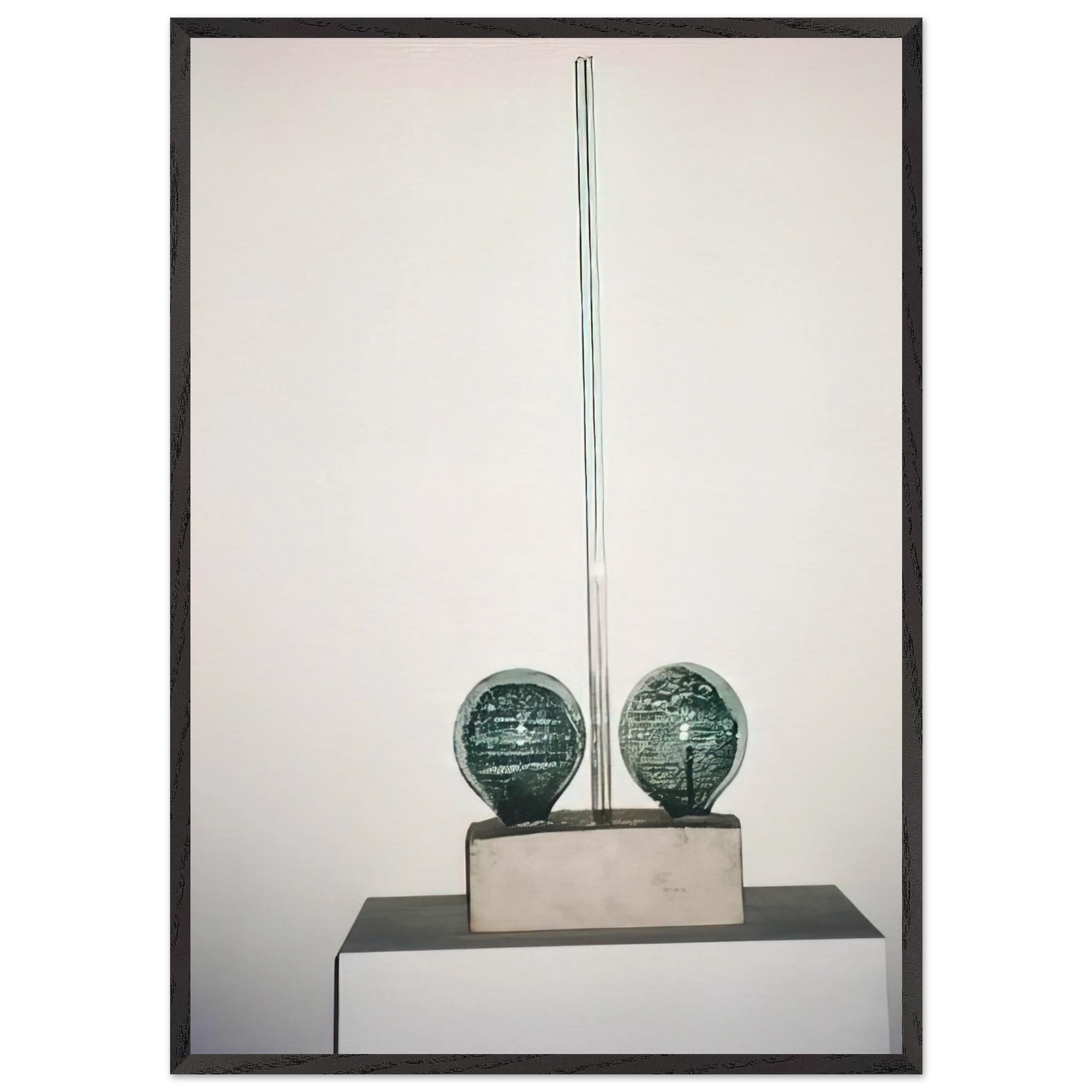 THE MAN WITH TWO SOULS 1950 - Robert Rauschenberg Framed Art Print – Black Wooden Frame - Default Title - -Framed Art Print