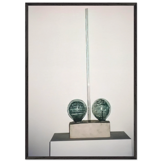 THE MAN WITH TWO SOULS 1950 - Robert Rauschenberg Framed Art Print – Black Wooden Frame - Default Title - -Framed Art Print