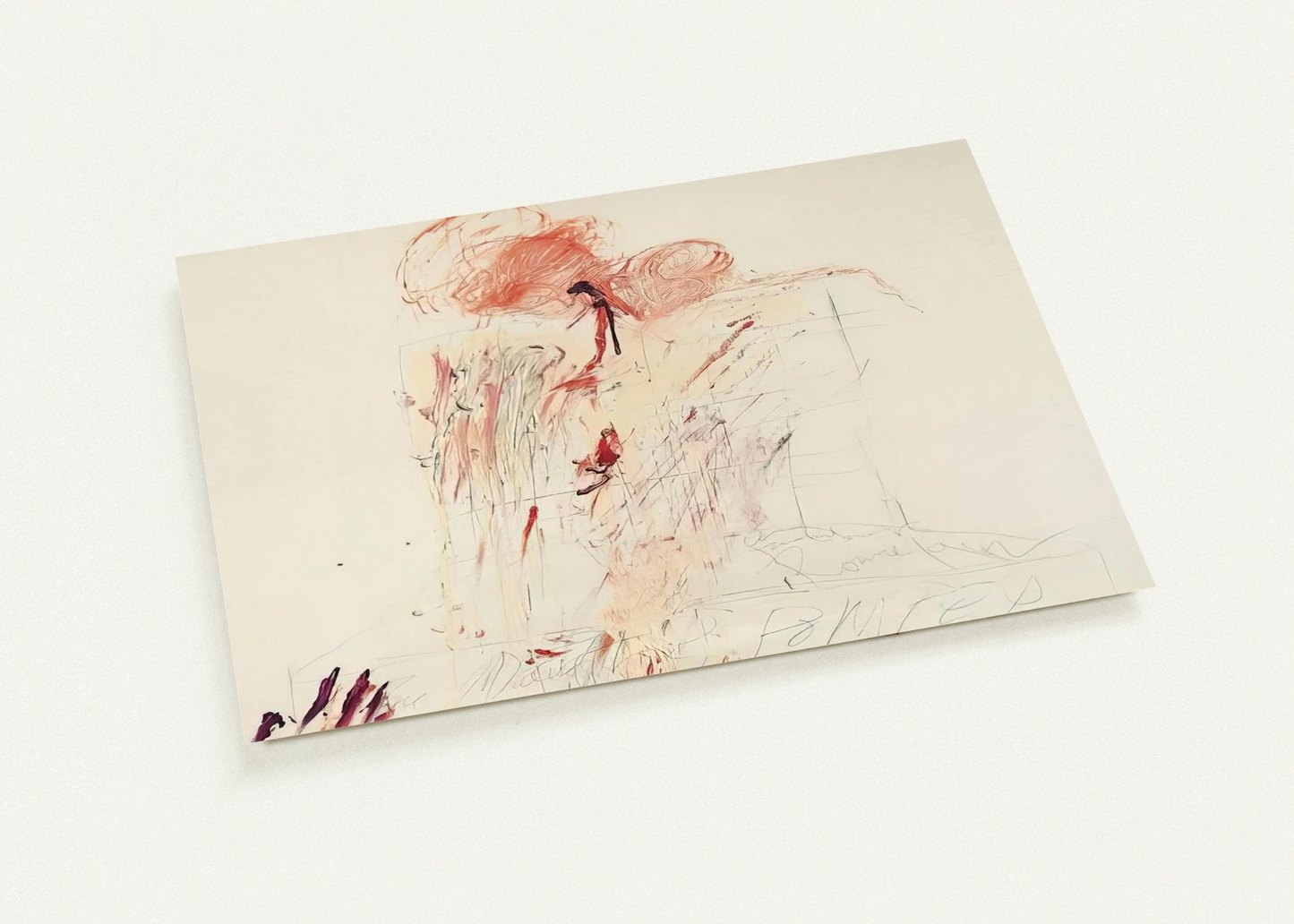 Death of Pompey  Rome  By Cy Twombly Pack of 10 Post Cards | Cy Twombly Post Cards | A6 (10.5 x 14.8 cm) - 4.1 x 5.8 inches