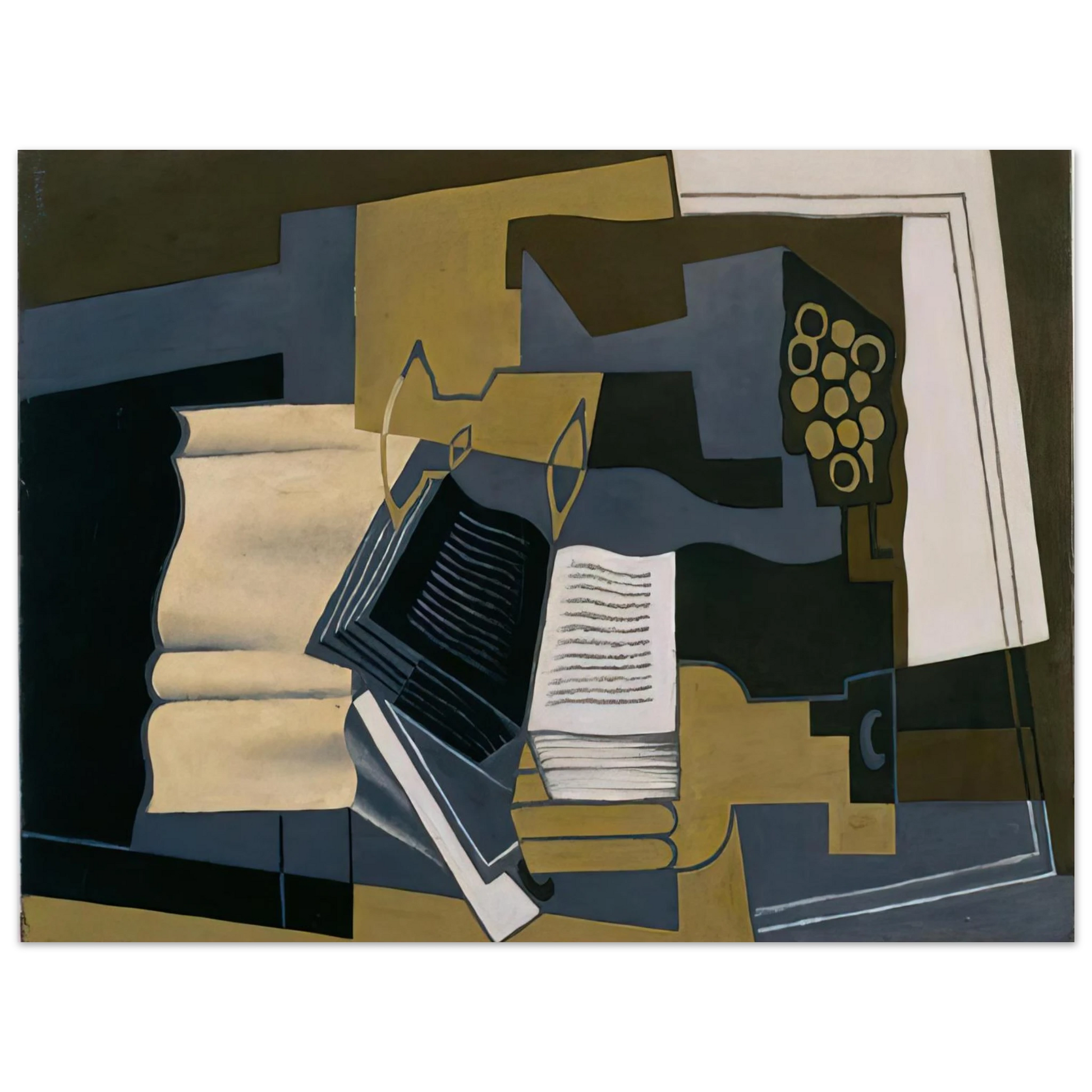 Juan Gris - CARAFE AND BOOK 1920 Fine Art Poster - Default Title