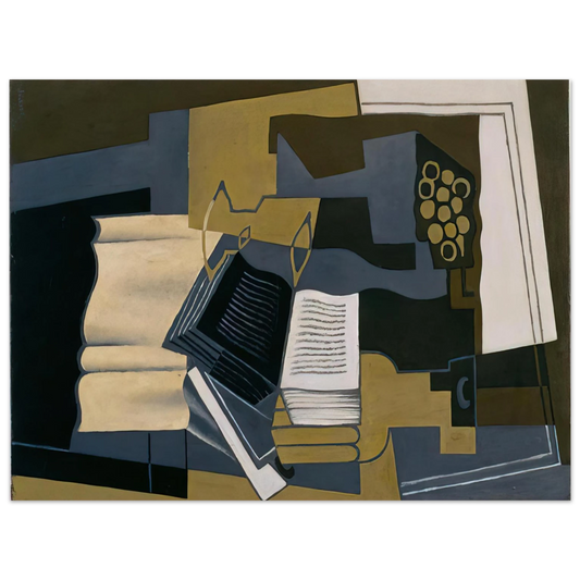 Juan Gris - CARAFE AND BOOK 1920 Fine Art Poster - Default Title