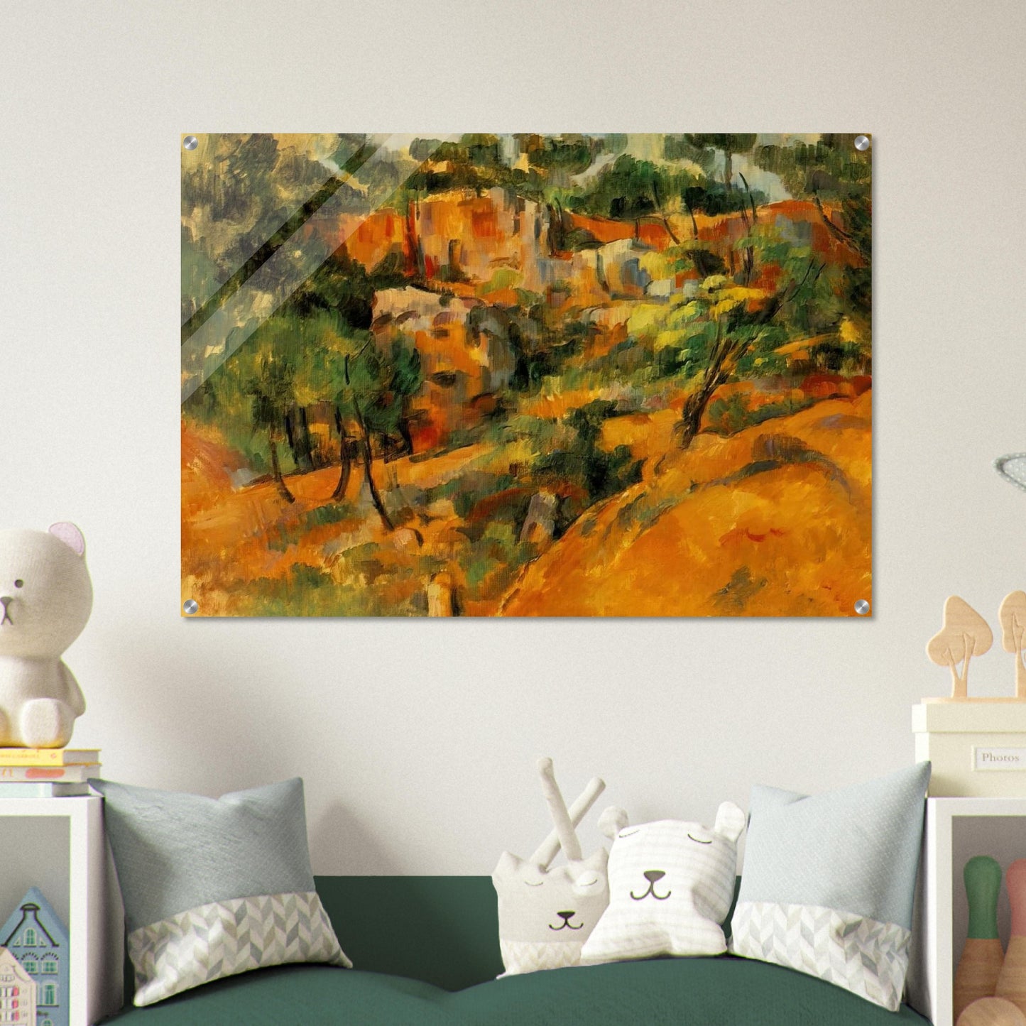 Corner of Quarry - Paul Cézanne Acrylic Print - 70x100 cm / 28x40″ inches | Paul Cézanne Wall Art | Paul Cézanne Prints