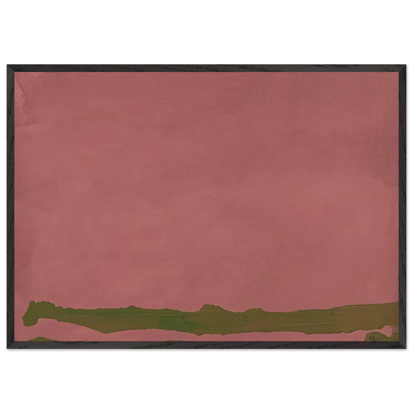 Green Likes Mauve - 1970 - Helen Frankenthaler Framed Art Print – Black Wooden Frame - Default Title - -Framed Art Print