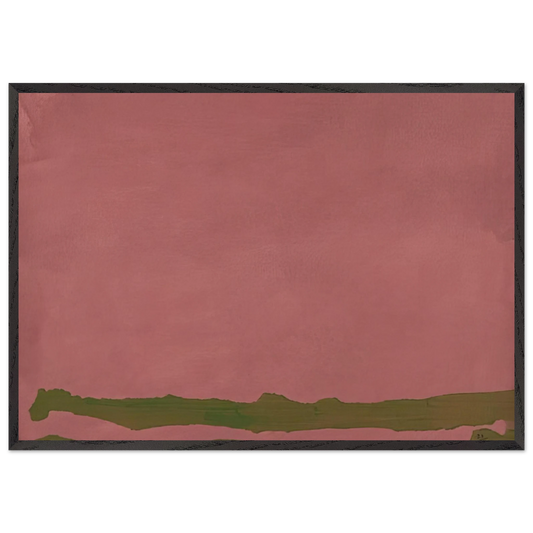 Green Likes Mauve - 1970 - Helen Frankenthaler Framed Art Print – Black Wooden Frame - Default Title - -Framed Art Print