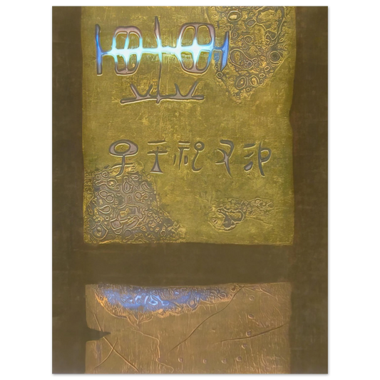 Hiroyuki Tajima - Ancient Writing - 1968 Fine Art Poster - Default Title