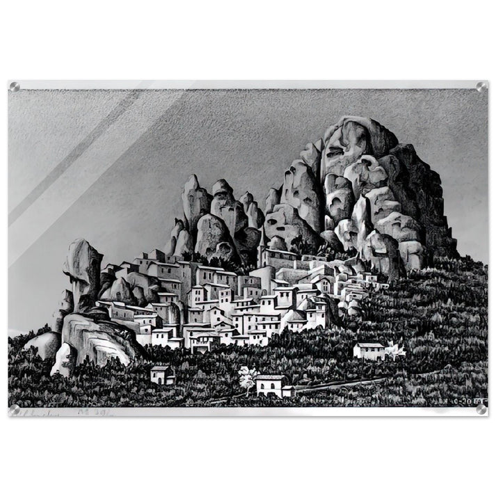 PENTEDATTIO CALABRIA OCTOBER 1930 1930 - MC Escher Acrylic Print - 70x100 cm / 28x40″ inches | Maurits Cornelis Escher Prints