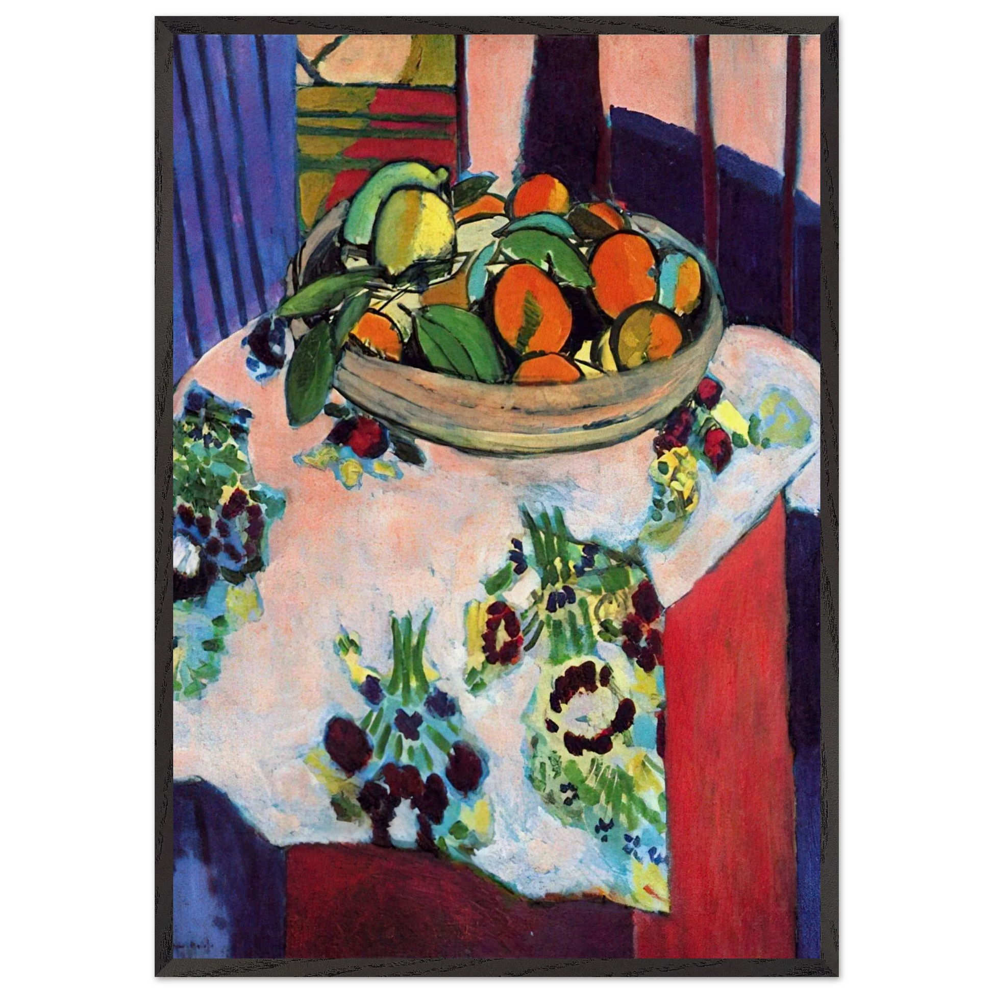 BASKET WITH ORANGES 1913 - Henri Matisse Framed Art Print – Black Wooden Frame - Default Title - -Framed Art Print