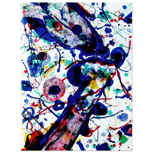 Sam Francis - Untitled from Michel Waldberg s Posmes dans le ciel Fine Art Poster - Default Title