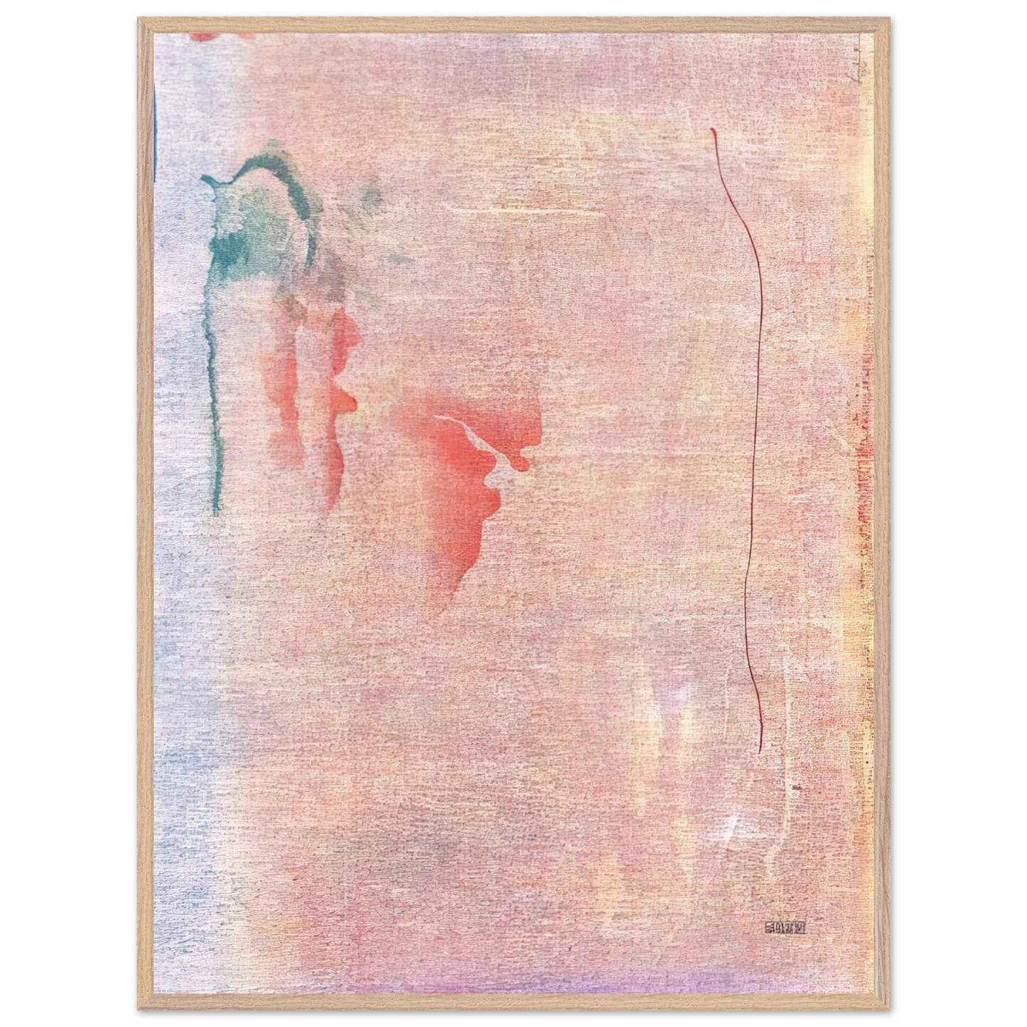 Helen Frankenthaler - Cedar Hill - 1983 Wall art - 45x60 cm / 18x24 inches - Premium Wooden Framed Poster With Fine Art Paper - Wood frame