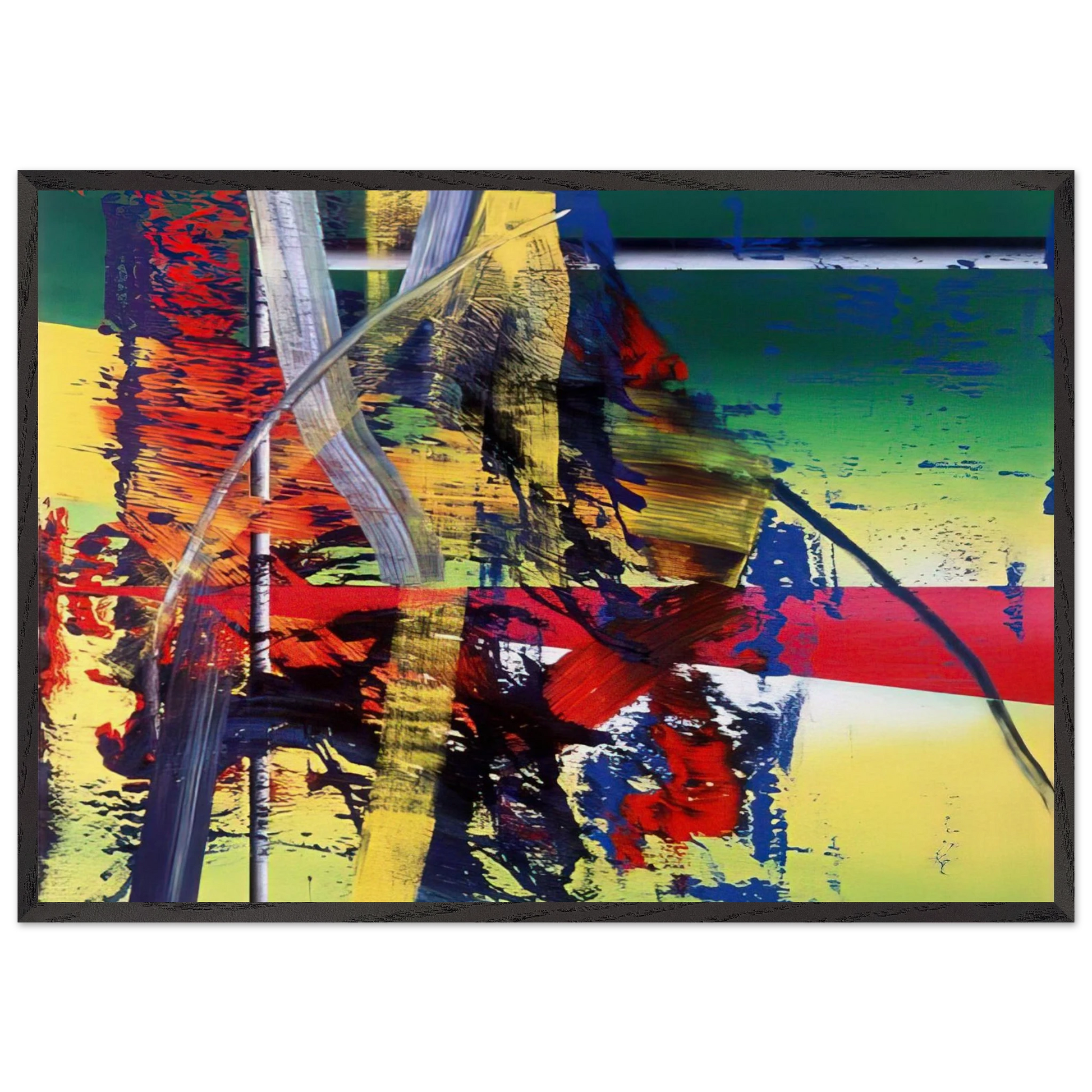 STATION - Gerhard Richter Framed Art Print – Black Wooden Frame - Default Title - -Framed Art Print