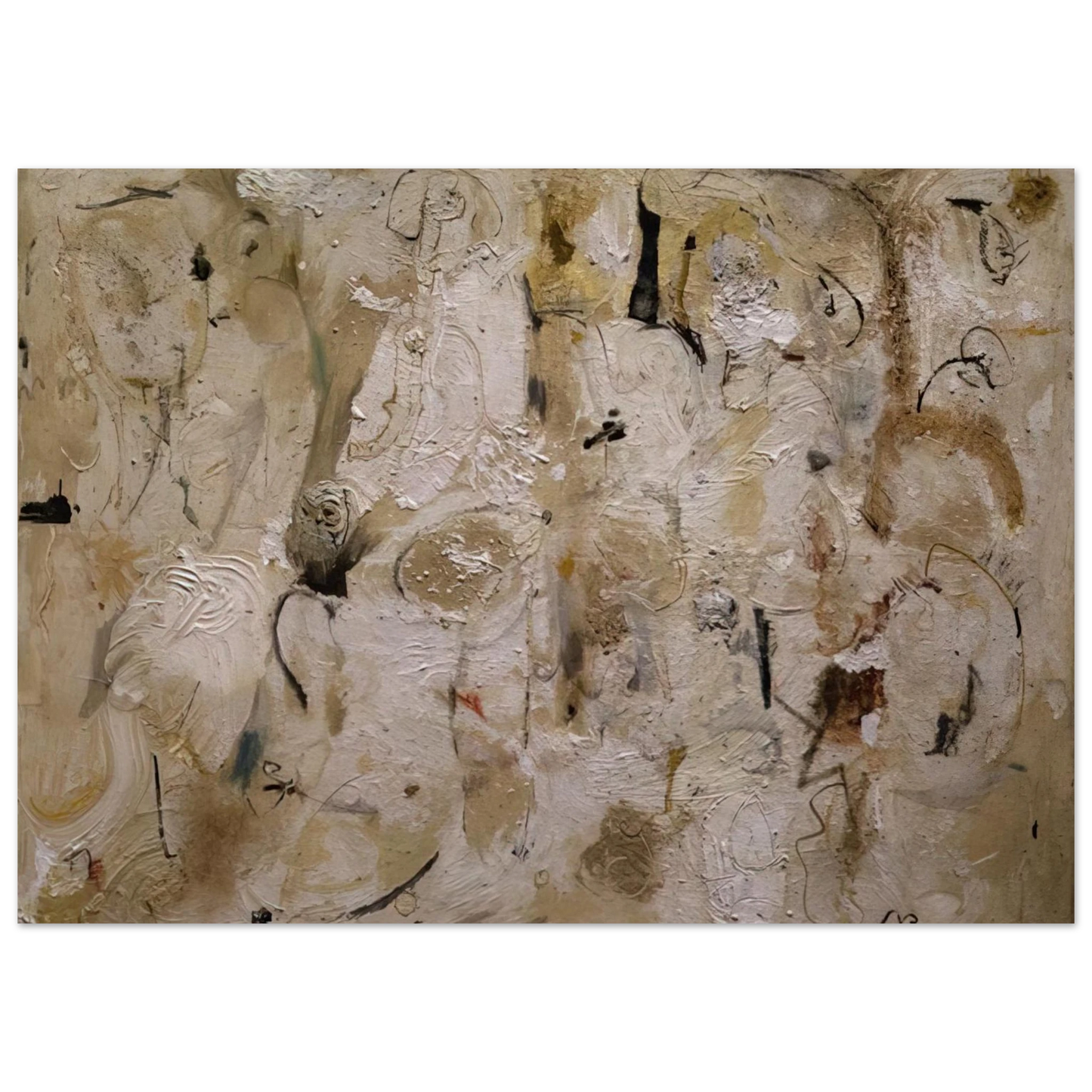 Helen Frankenthaler - Painted on 21st Street - 1951 Wall art - A1 (59.4 x 84.1  cm) - Premium Wooden Framed Poster With Fine Art Paper - Black frame