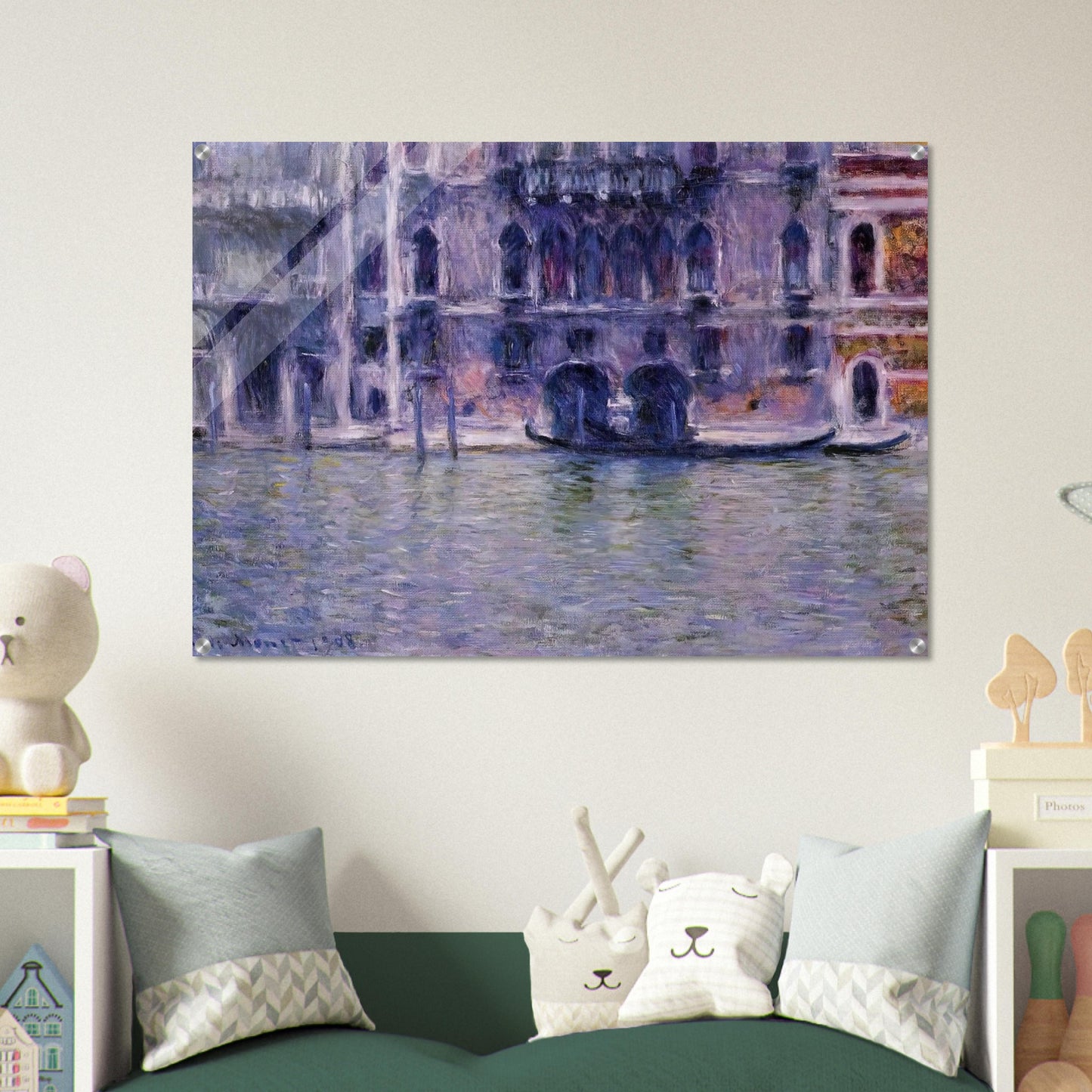 Palazzo da Mulla - claude monet Acrylic Print - 70x100 cm / 28x40″ inches