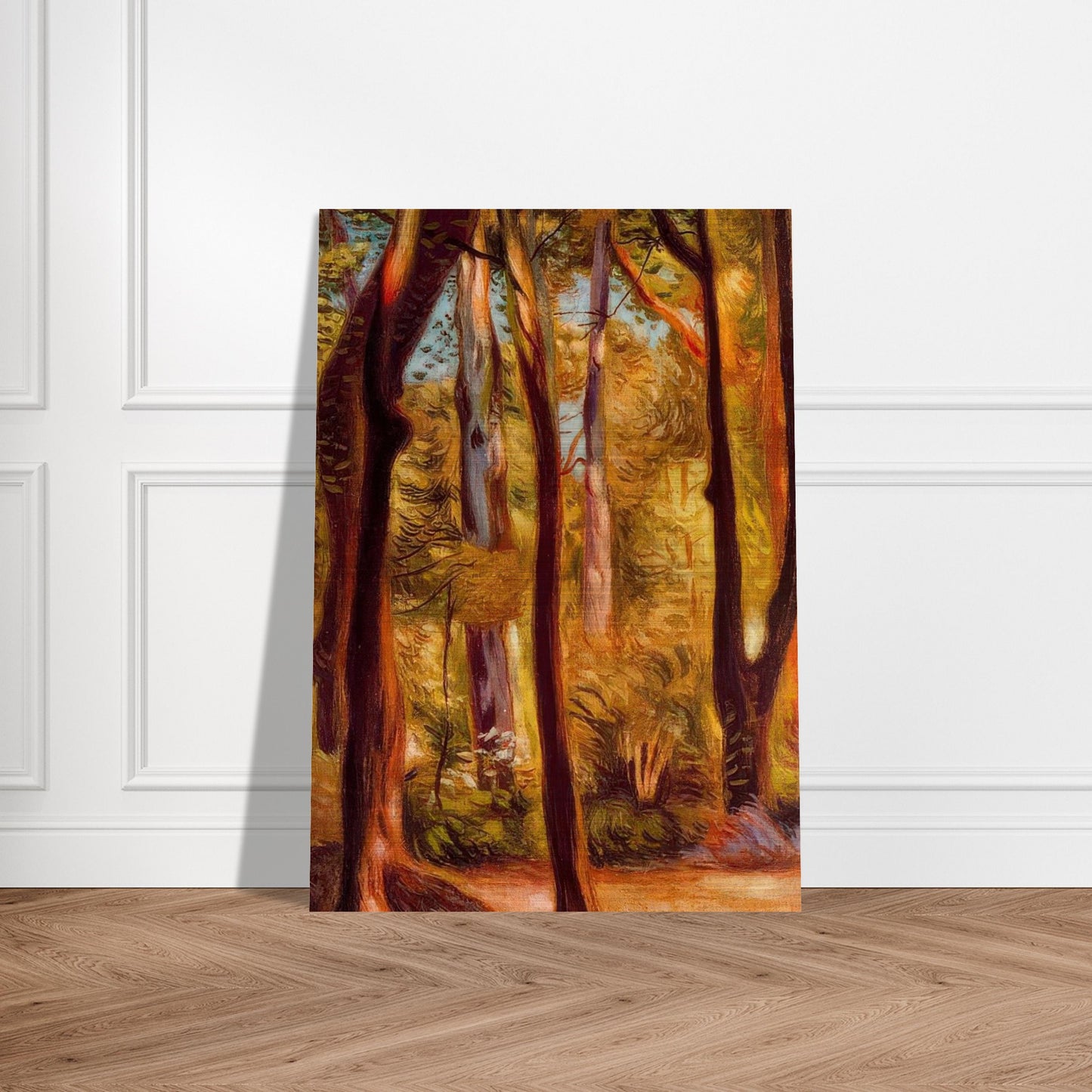 LANDSCAPE OF CASCINE - Giorgio de Chirico Brushed Aluminum Print - 70x100 cm / 28x40 inches | Giorgio de Chirico Aluminum Print | Giorgio de Chirico Prints