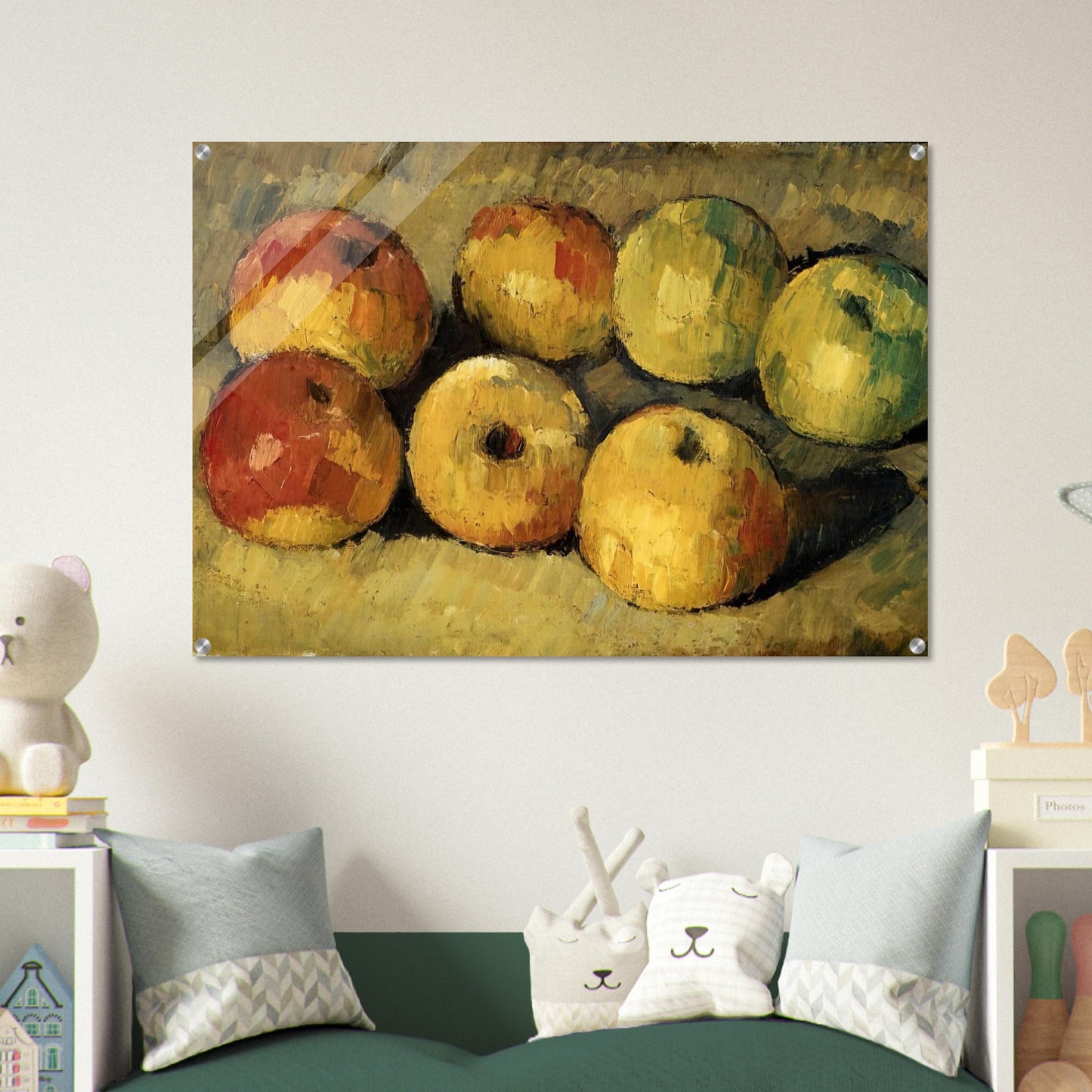 Apples - Paul Cézanne Acrylic Print - 70x100 cm / 28x40″ inches | Paul Cézanne Wall Art | Paul Cézanne Prints