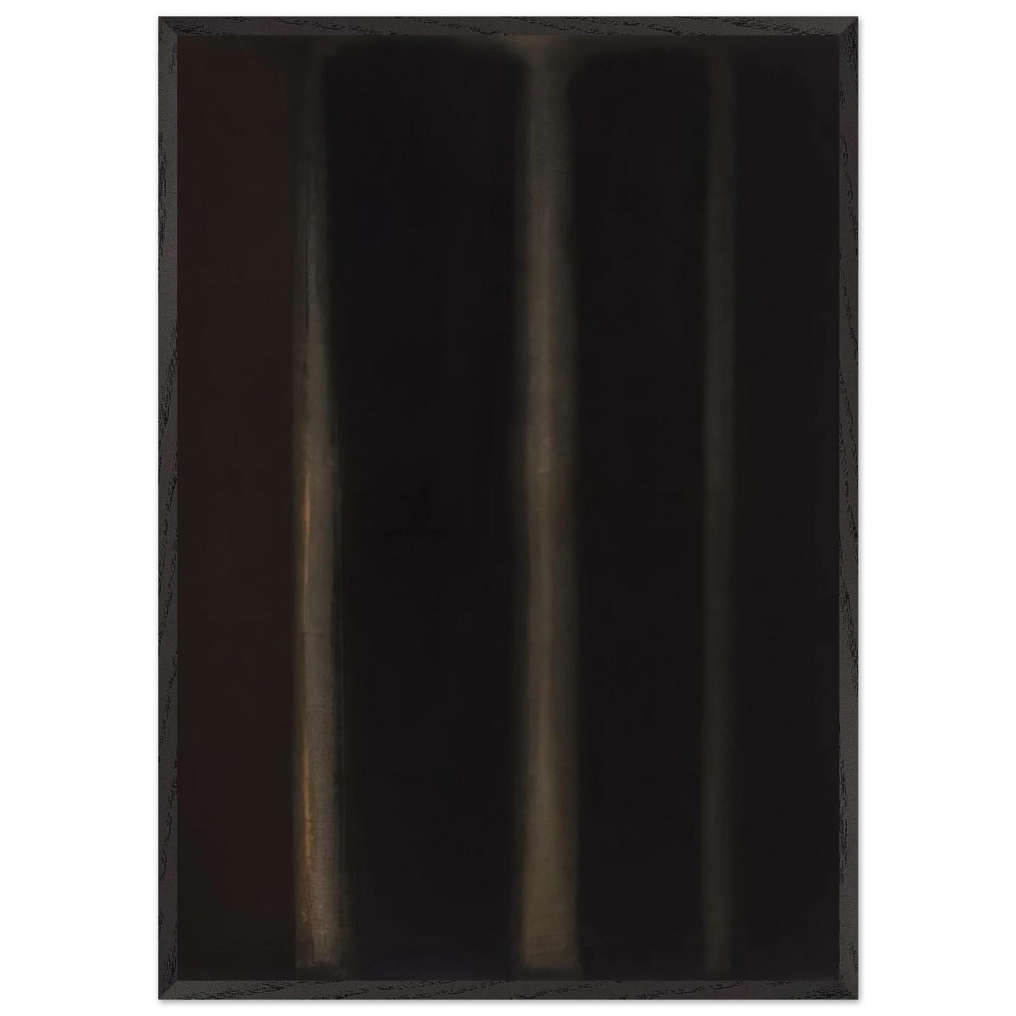 Umber Black - 1974 - Yun Hyong-keun Framed Art Print – Black Wooden Frame - Default Title - -Framed Art Print