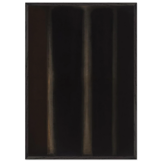 Umber Black - 1974 - Yun Hyong-keun Framed Art Print – Black Wooden Frame - Default Title - -Framed Art Print