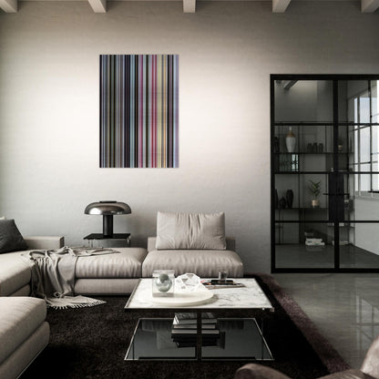 Black Dahlia - 1971 - Gene Davis Brushed Aluminum Print - 70x100 cm / 28x40 inches | Gene Davis Aluminum Print | Gene Davis Prints