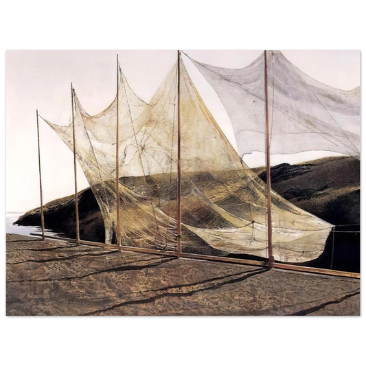 Andrew Wyeth - PENTECOST 1989 Wall Art - 21x29.7 cm / 8x12" - Fine Art Poster - -