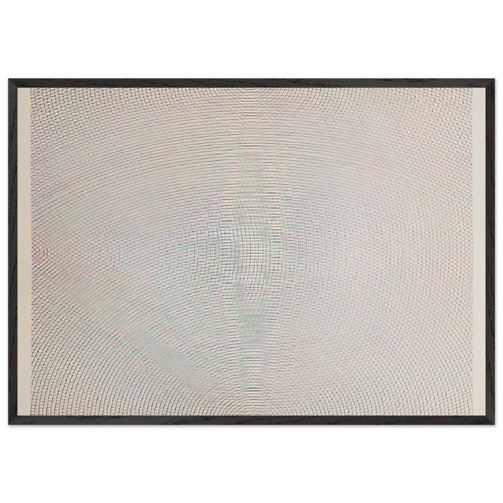 Arcs From Sides or Corners Grids  Circles - Sol LeWitt 70x100 cm / 28x40 inches Framed Art Print – Black Wooden Frame