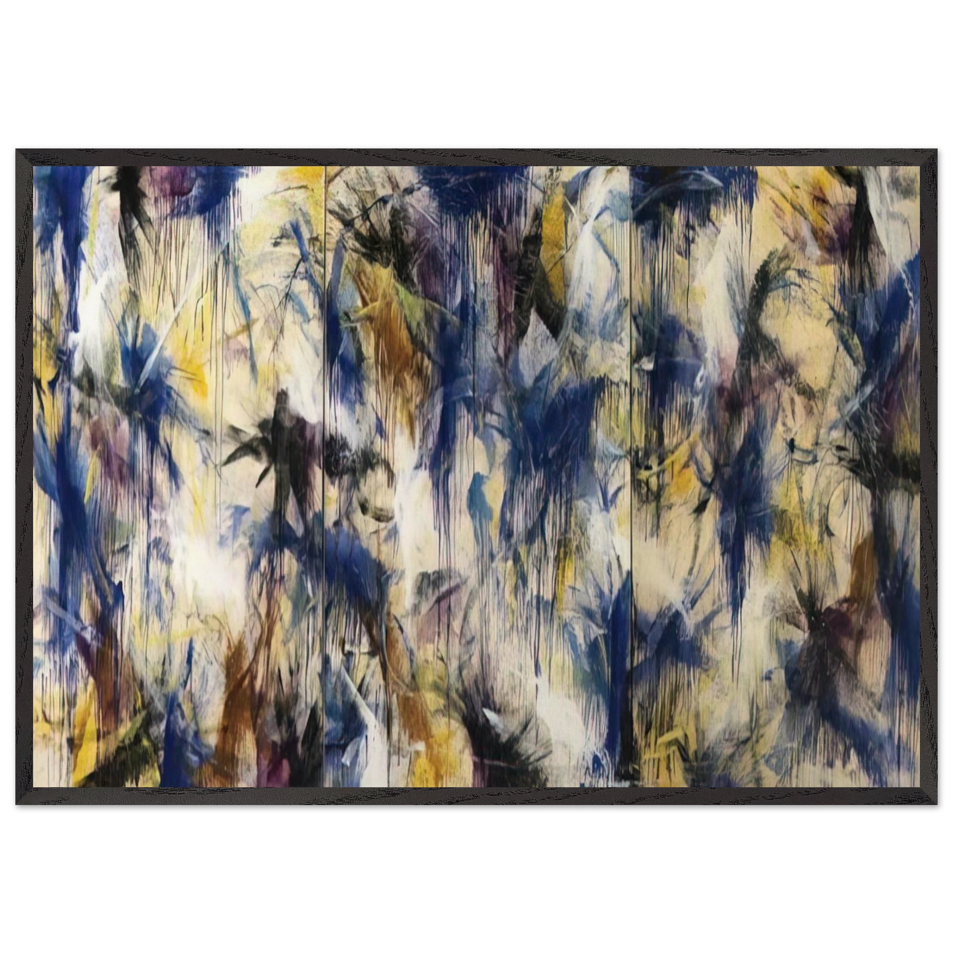 Aritic - 1959 - Norman Bluhm Framed Art Print – Black Wooden Frame - Default Title - -Framed Art Print