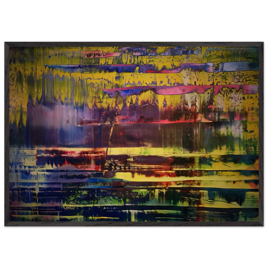 WALLACE BOURNES - Gerhard Richter 70x100 cm / 28x40 inches Framed Art Print – Black Wooden Frame
