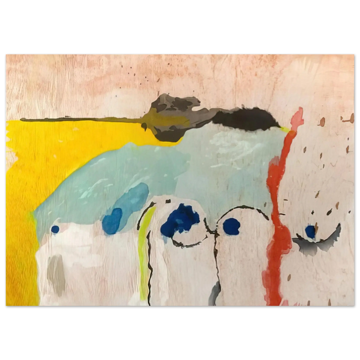 Helen Frankenthaler - Tales of Genji I - 1998 Wall art - 60x80 cm / 24x32 Inches - Premium Wooden Framed Poster With Fine Art Paper - Wood frame