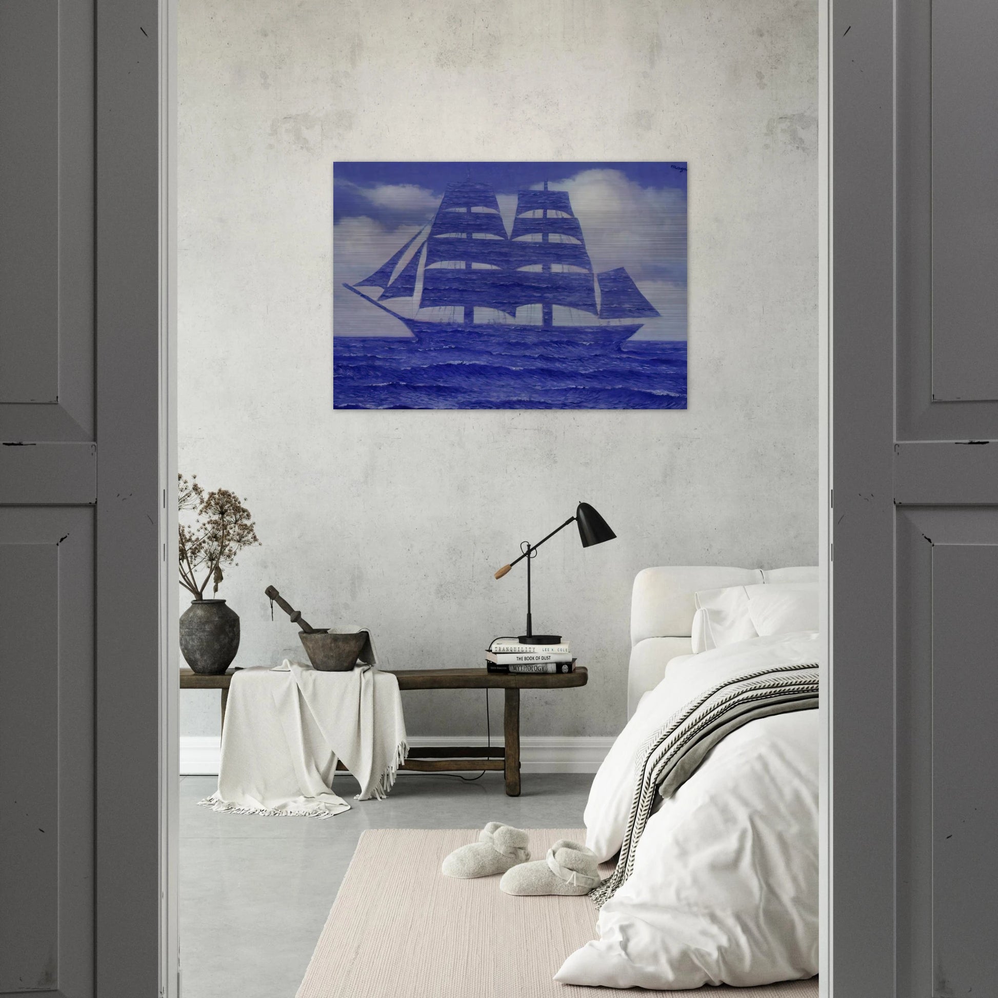 THE SEDUCER 1953 - Rene Magritte Brushed Aluminum Print - 70x100 cm / 28x40 inches | Rene Magritte Aluminum Print | Rene Magritte Prints