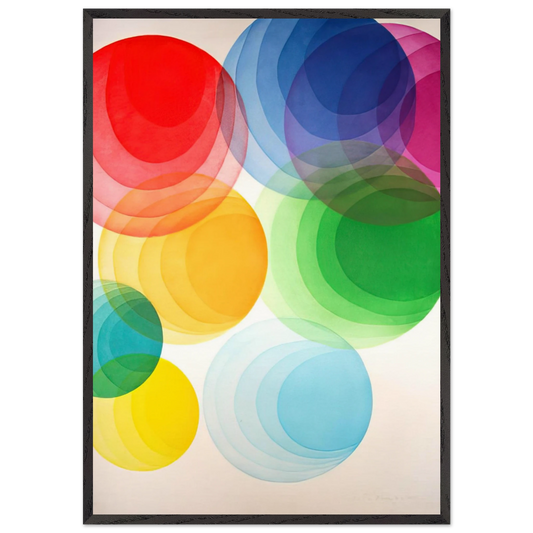 Untitled - Op Art - Piero Dorazio Framed Art Print – Black Wooden Frame - Default Title - -Framed Art Print