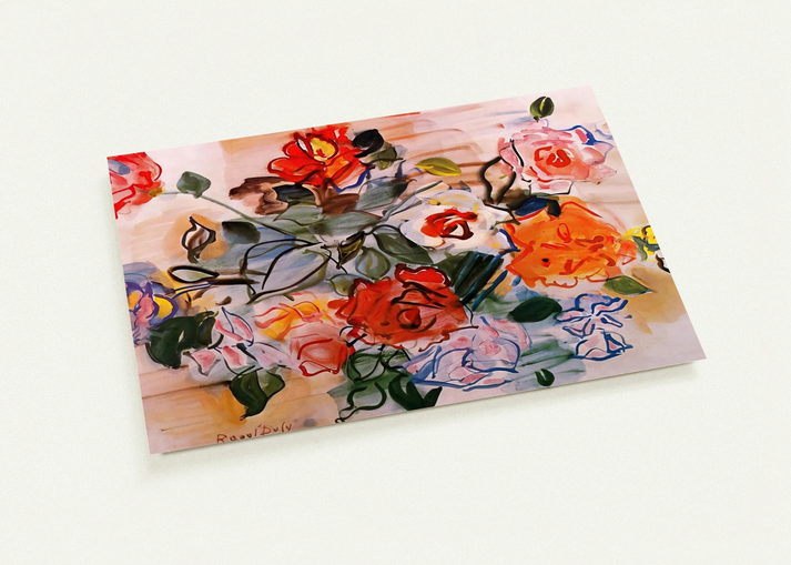 PINK BUNCH 1940 By Raoul Dufy Pack of 10 Post Cards | Raoul Dufy Post Cards | A6 (10.5 x 14.8 cm) - 4.1 x 5.8 inches