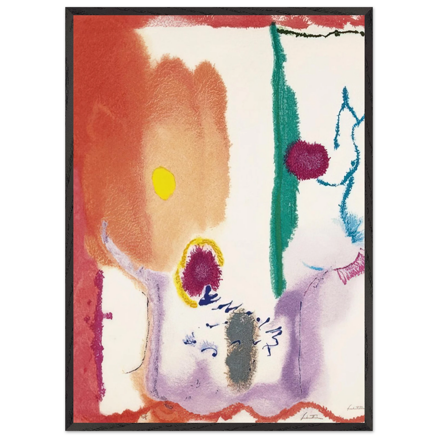 Helen Frankenthaler - Beginnings - 2002 Wall art - 30x45 cm / 12x18 inches - Fine Art Poster - -