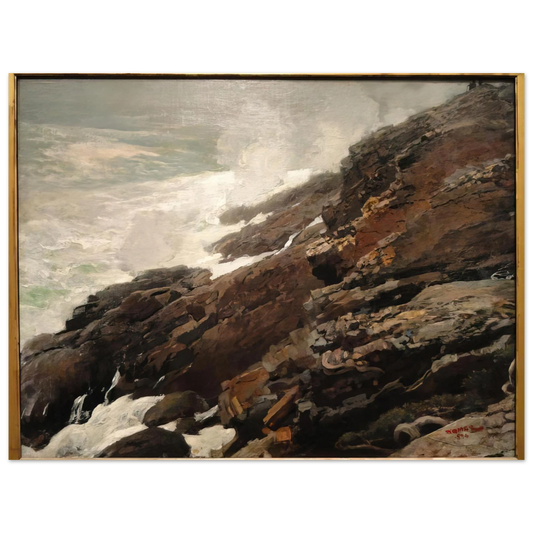 Winslow Homer - HIGH CLIFF COAST OF MAINE Fine Art Poster - Default Title