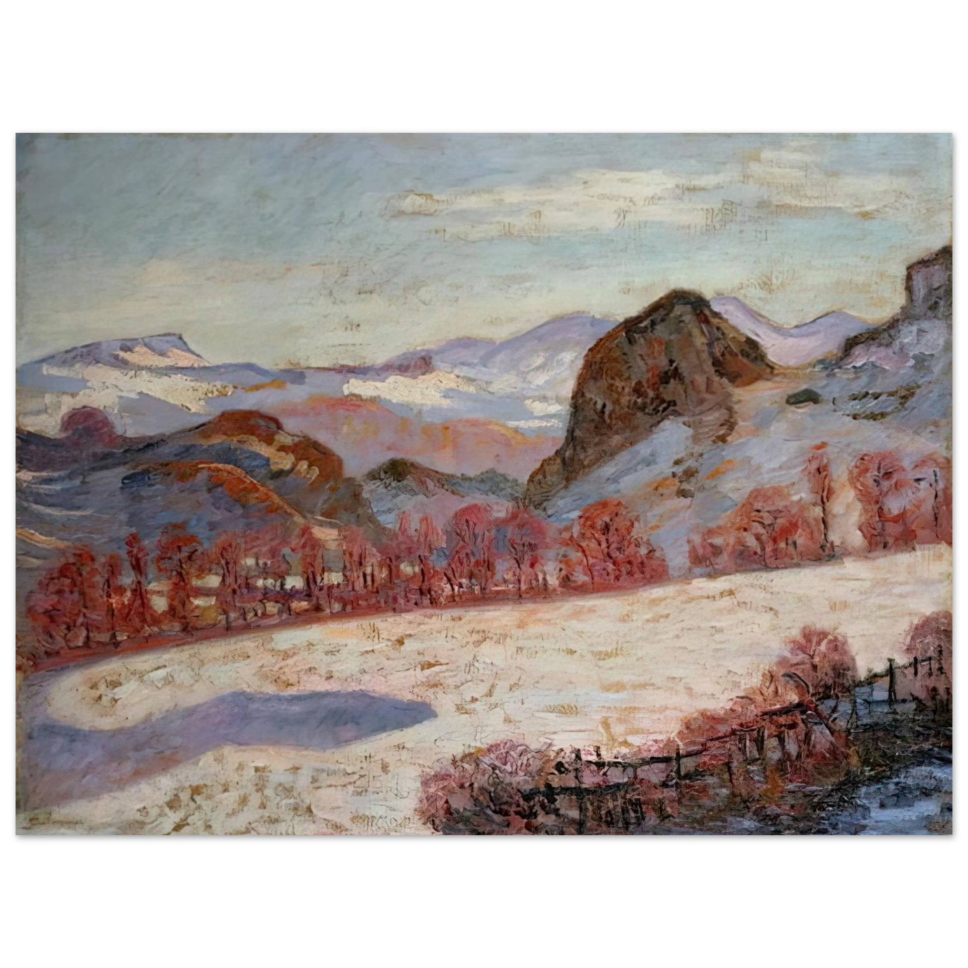 Armand Guillaumin - Saint-Sauves-d'Auvergne - 1900 France Fine Art Poster - Default Title